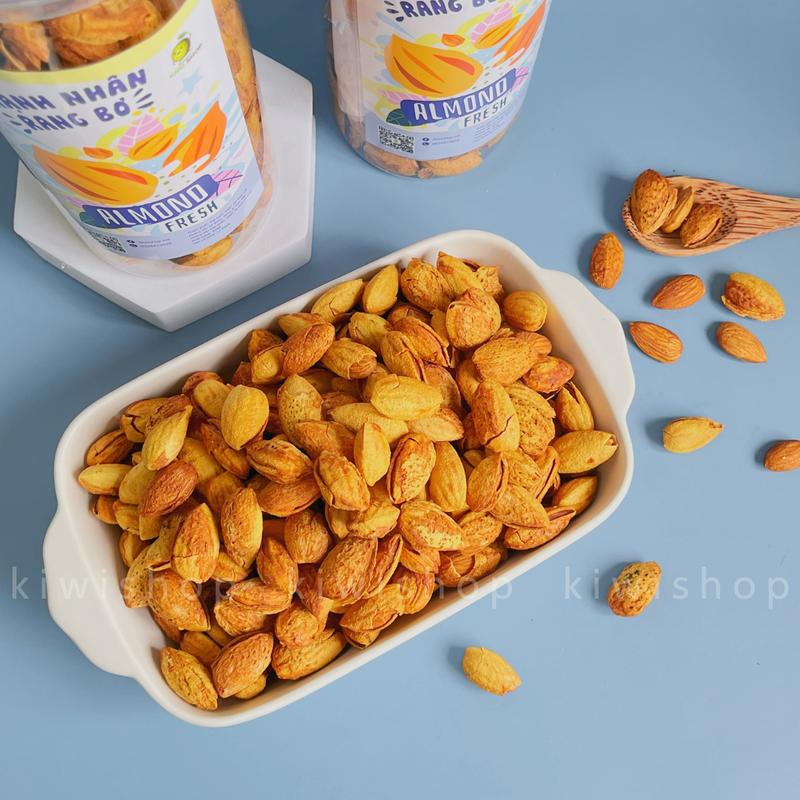 Hạnh Nhân Rang Bơ HŨ 450GR - Kiwi Shop Healthy Food