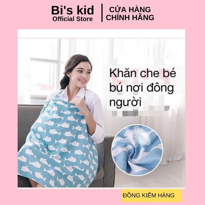 Áo choàng cho bé bú 1oo% cotton chất liệu dày dặn KT 95x65cm 1