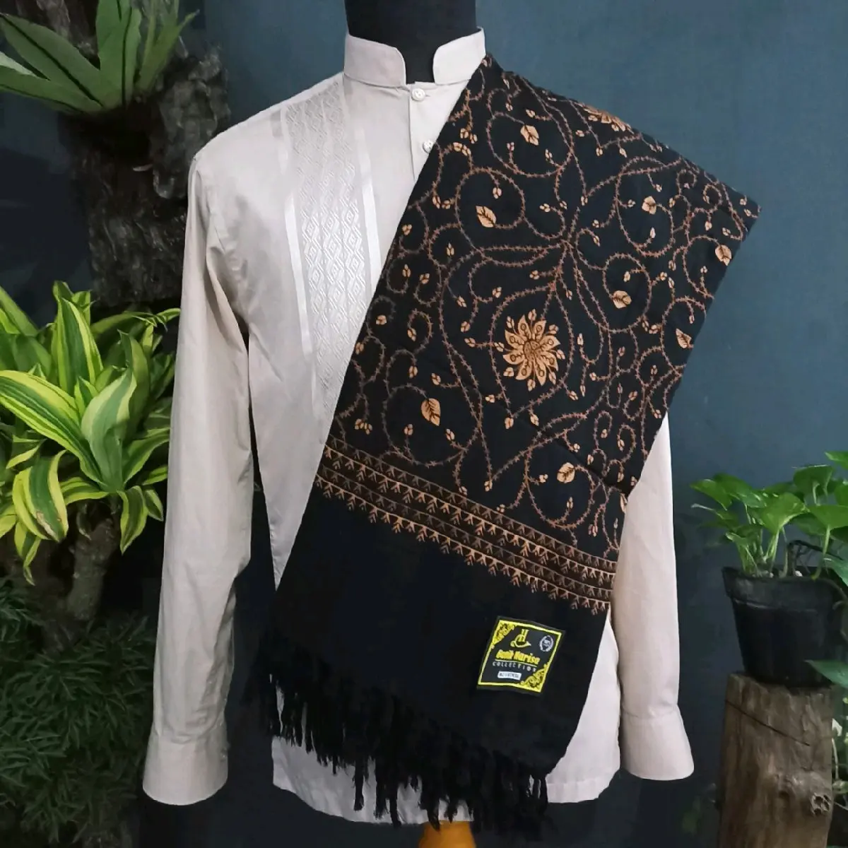 SORBAN PRIA TERBARU SORBAN KASHMIRI SORBAN SANTRI SORBAN HABIB SORBAN TEROMPAH SORBAN RIDA Hitam Cokelat Navy Putih Setrip Polos