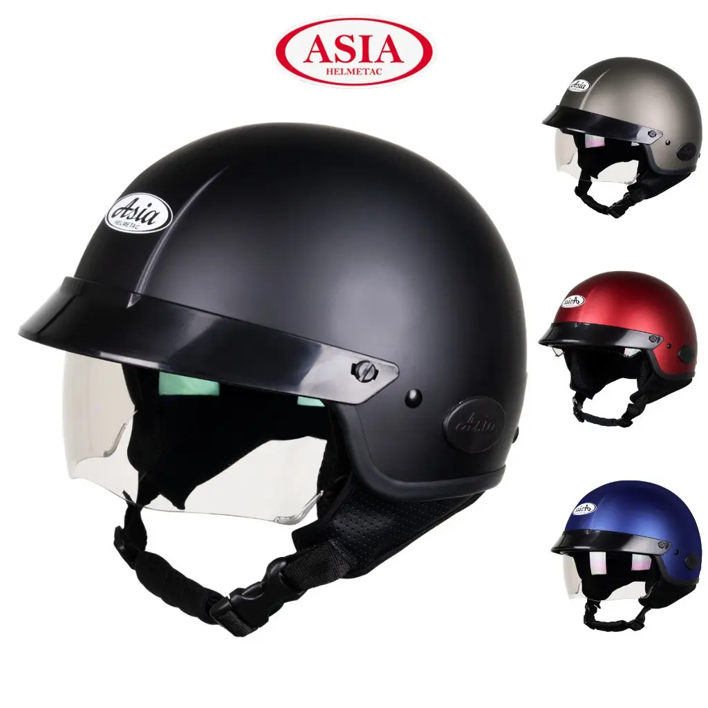 MŨ BẢO HIỂM TRÙM ĐẦU KÍNH ÂM CHÍNH HÃNG ASIA MT139(ỐP TAI THÁO RỜI ĐƯỢC) Helmet