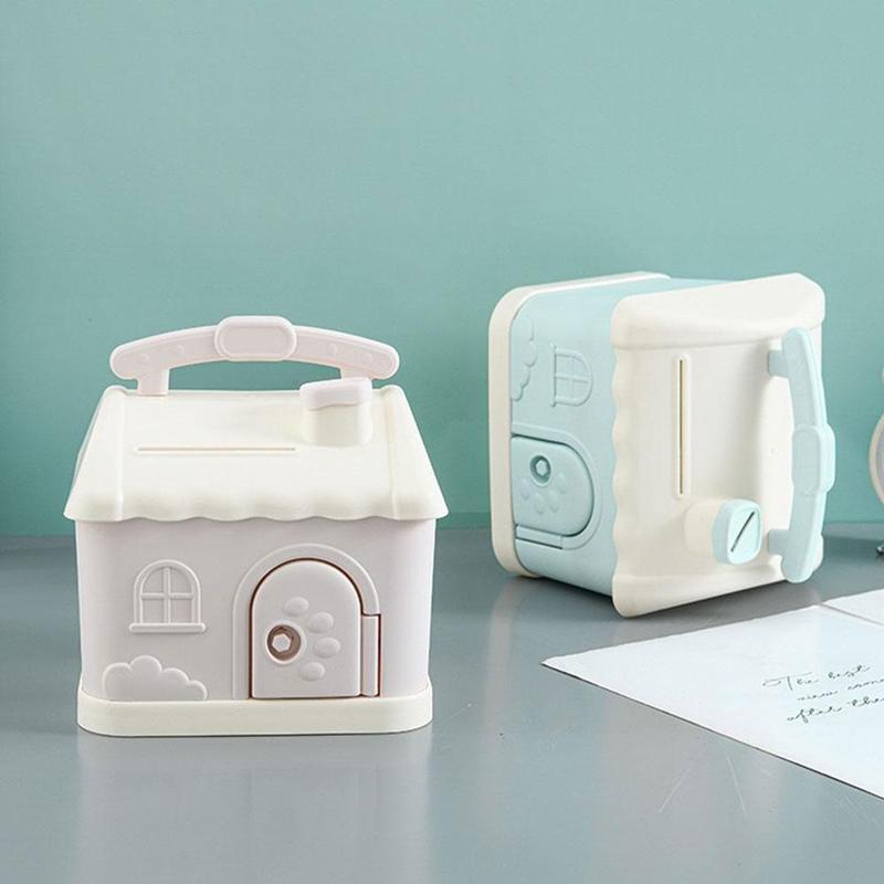 Product Introduction of Cute Cartoon Small House Money Bank Children's Gift Jar Savings B2D1 49