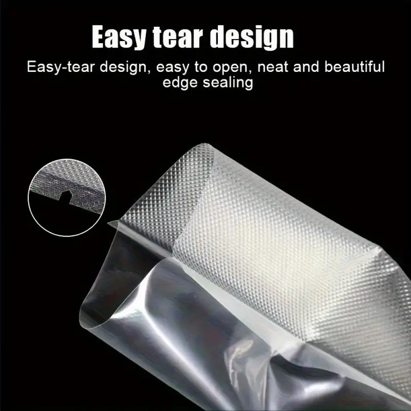 Vacuum Sealer Bag, 100pcs/set Clear Vacuum Storage Bag for Vacuum Sealing Machine, Food Storage Bag for Vacuum Sealer, Kitchen Accessories for Home Use 2