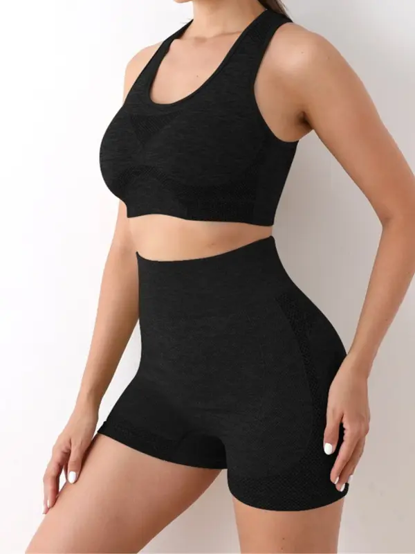 Set Đồ Tập Gym Nữ FITCAN Chun Mông Có Đệm Mút S19 7