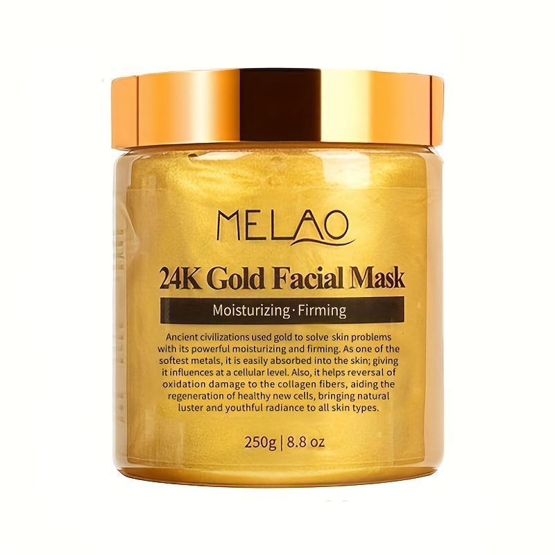 Mặt Nạ Vàng, 24k, Mặt Nạ Lột Vàng, Trẻ Hóa Da, Mặt Nạ Collagen, Cho Làn Da Hoàn Hảo, Giảm Nếp Nhăn Và Nếp Nhăn, Làm Sạch Mụn Trứng Cá, Thu Nhỏ Lỗ Chân Lông, Dưỡng Ẩm Và Làm Săn Chắc Làn Da Của Bạn, 250g 5
