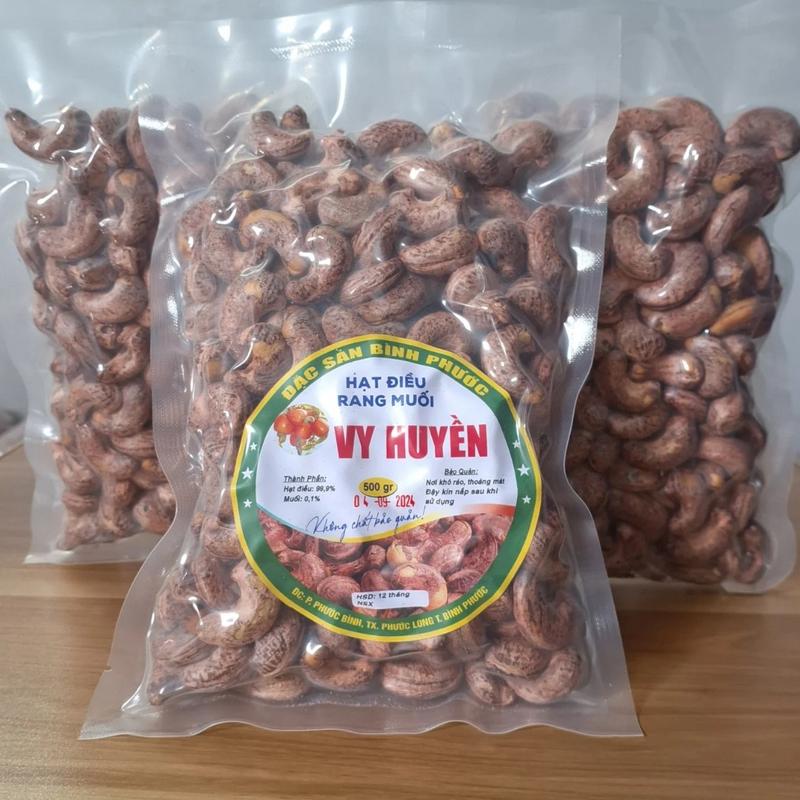 1,5kg 3túi hạt điều rang muối loại 1 size a cồ đóng túi hút chân không shop vy huyền Snack Ăn Vặt Food Thức Ăn