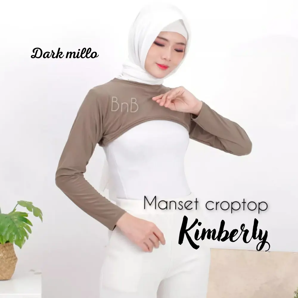 MANSET LENGAN PANJANG KIMBERLY LONG BALERO CROP TOP SPANDEX PREMIUM