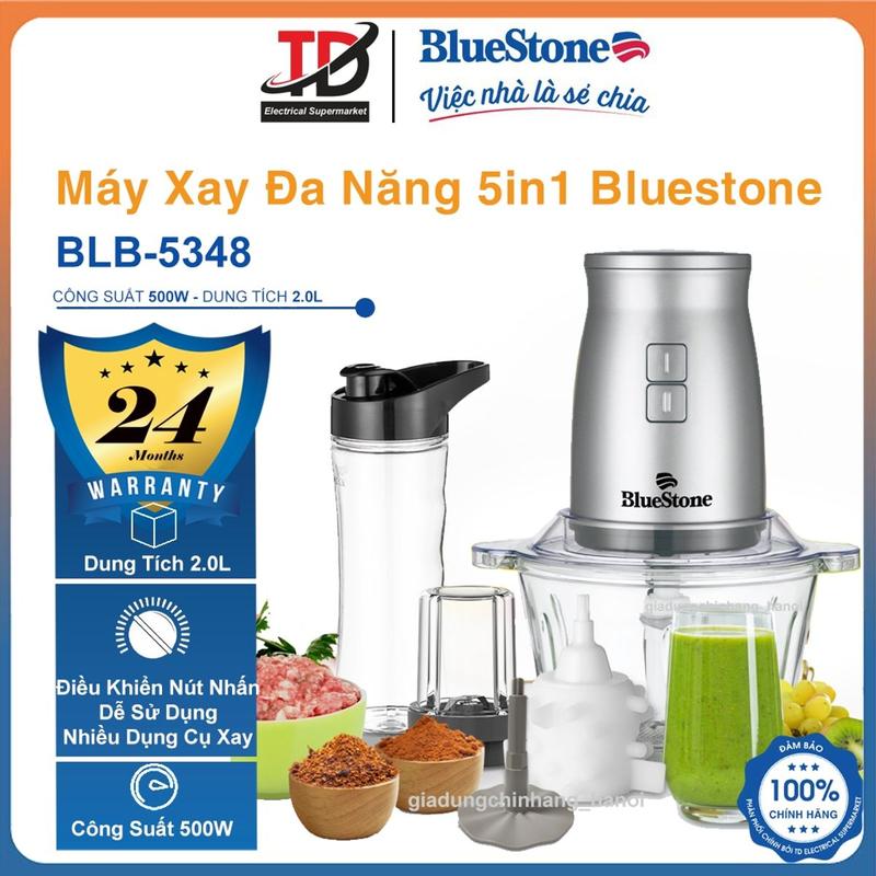 Máy Xay Đa Năng 5in1 Bluestone BLB-5348, Sinh tố, Xay Thịt, Xay Khô, Đánh Trứng, Bóc Tỏi