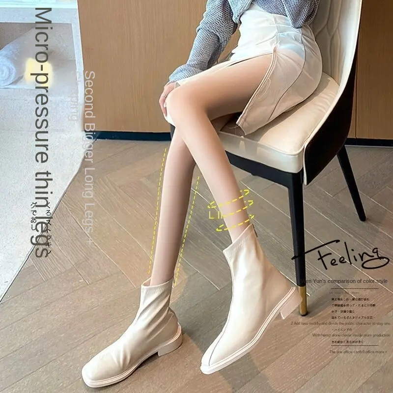 Tất Nữ, Ống Quần Lót Lụa Đen, Thoải Mái Và Bền, Loại Mỏng, Chống Nắng, Đàn Hồi Cao, Che Khuyết Điểm Nhẹ, Chống Nhăn, Thích Hợp Cho Phụ Nữ, Cỡ S Women Voi 2