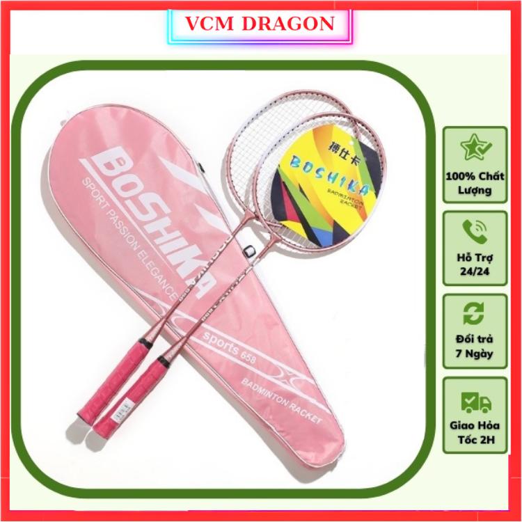 Vợt Cầu Lông Chính Hãng BoShiKa Tặng kèm Túi và 3 Quả cầu Nhựa Chuyên Nghiệp Hợp Kim Sắt Riêng Biệt Dành Cho Người Mới Bắt Đầu Đào Tạo Sinh Viên , bảo hành 12 tháng