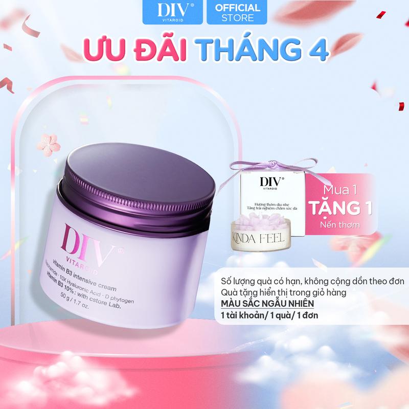 Kem Dưỡng Sáng Da 10% Niacinamide Vitamin B3 DIV Hỗ Trợ Dưỡng Sáng Làm Đều Màu Da Insentive Cream [50g] Skincare Làm Đẹp Da Chăm Sóc Da