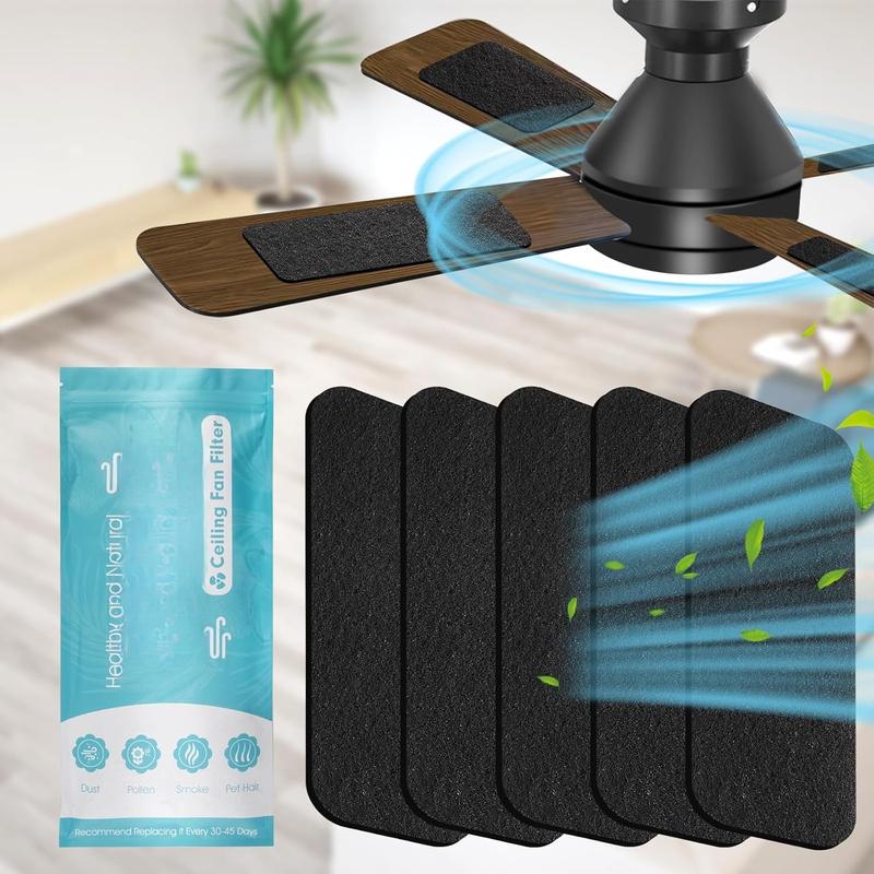 5-Pack Ceiling Fan Filters for - Adhesive Ceiling Fan Filters - TikTok Shop