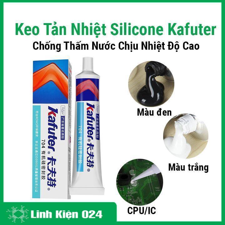 Keo tản nhiệt silicon Kafuter dán dính keo thủy tinh chống thấm nước chịu nhiệt độ cao dán cpu ic bảng mạch điện tử 45g