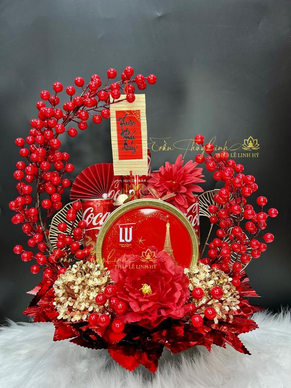 Set làm tháp 2 cành đào đông, set làm tháp cao cấp, Mã dd1