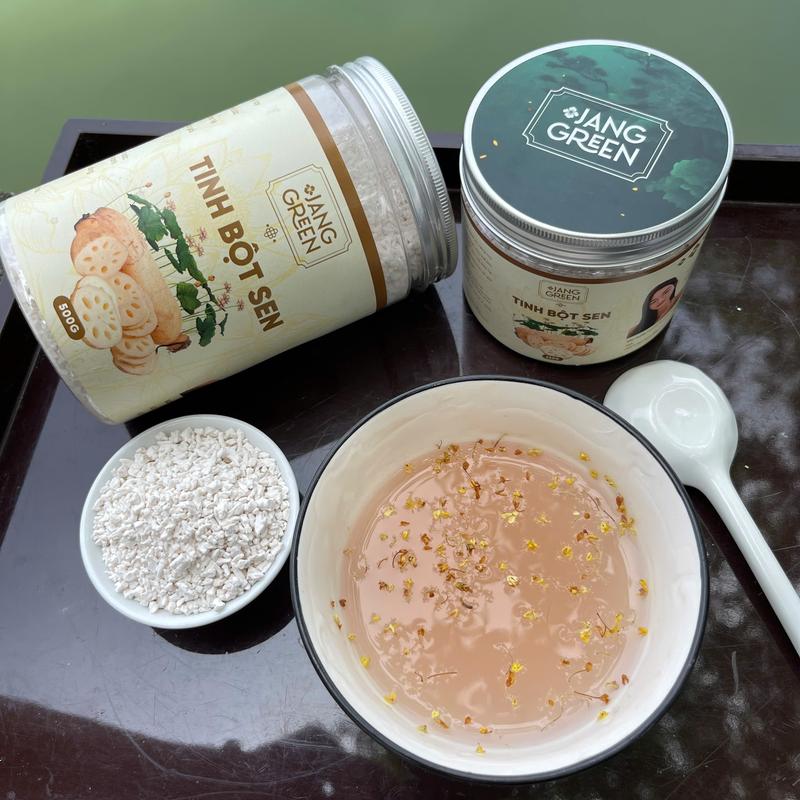Tinh bột Củ Sen nguyên chất JANG GREEN - Thành phần từ củ sen tươi nguyên chất không pha tạp