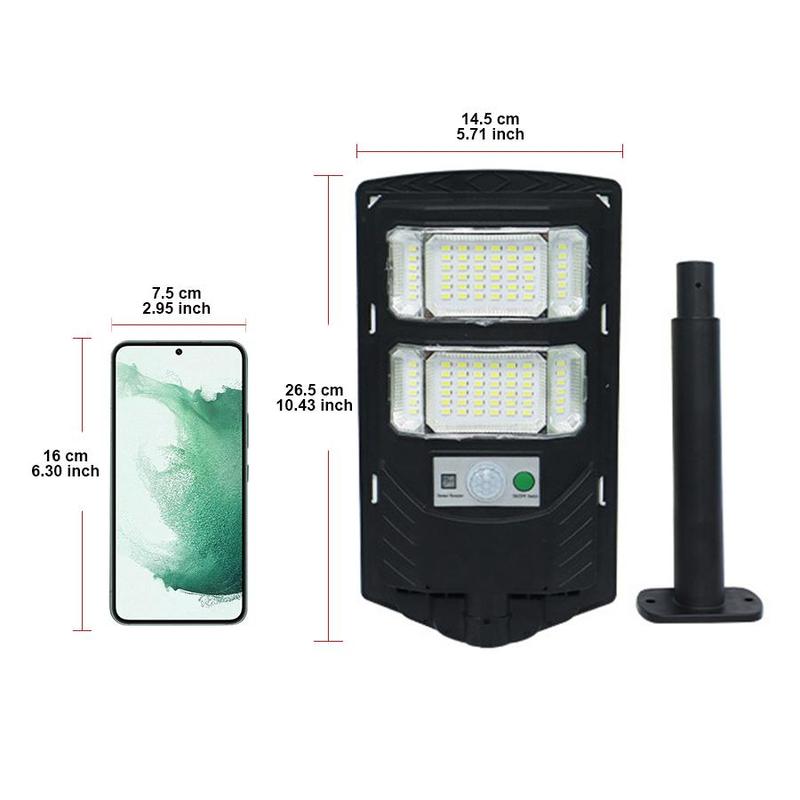 Solar Powered Outdoor Street Light, Ultra-bright LED Garden Light, Outdoor Solar Light with Motion-Sensor, Outdoor Lighting for Garden, Yard, Patio 1