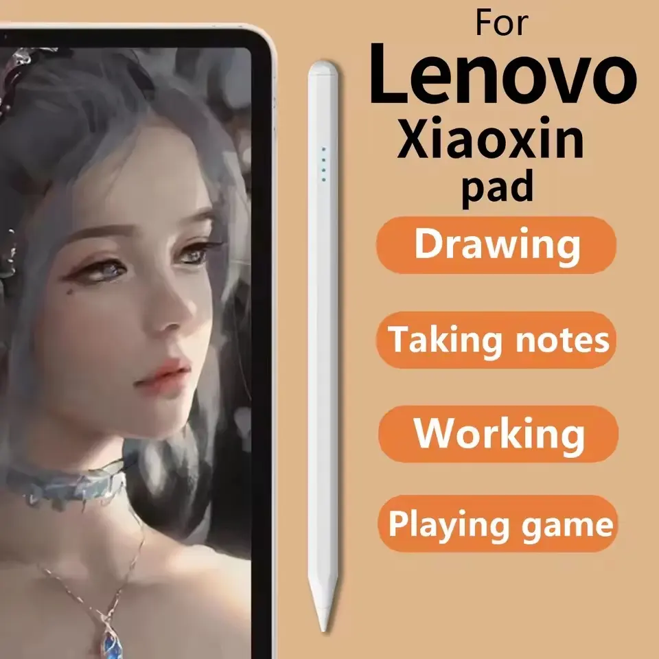 Stylus Pens For Lenovo Xiaoxin Pad 2024 P12 Pro 12.7 M11 M9 M10 HD Plus Y700 P11 Pro Smooth Writing Rechargeable Magnetic Pen