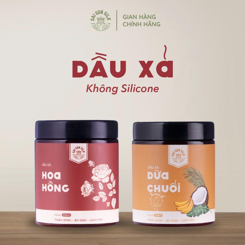 Dầu Xả Saigonsilk Không Silicone Chiết Xuất Từ Thiên Nhiên Dung Tích 250g/500g dầu gội  thảo dược dầu  gội xịt  kích xịt mọc tóc dầu  gội