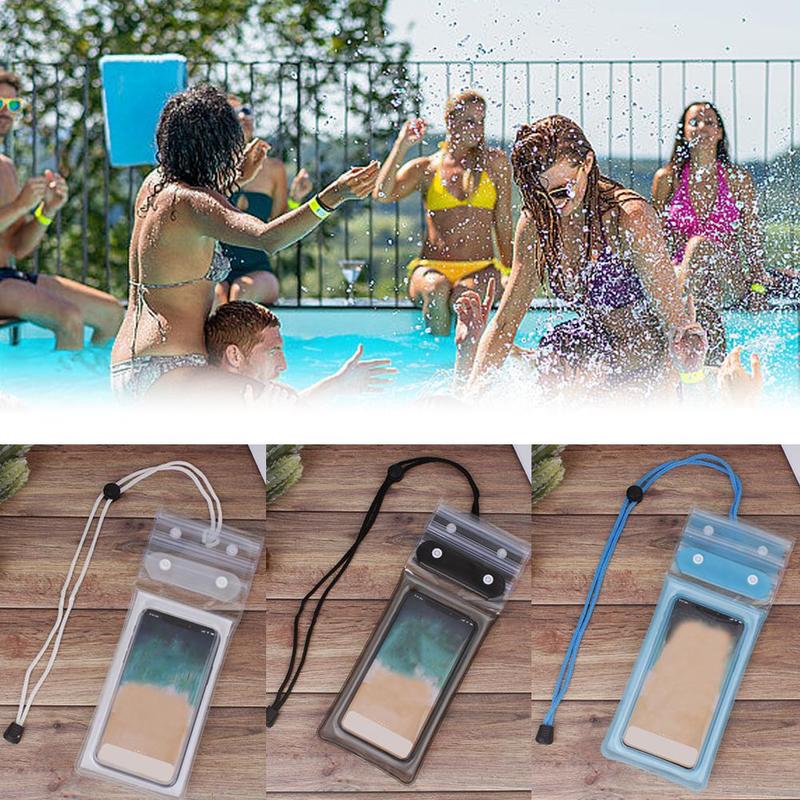Product Introduction of Waterproof Three Fold Mobile Phone Bag Airbag Swimming Cover Touch Cover Protective Hot Diving W0K3 17