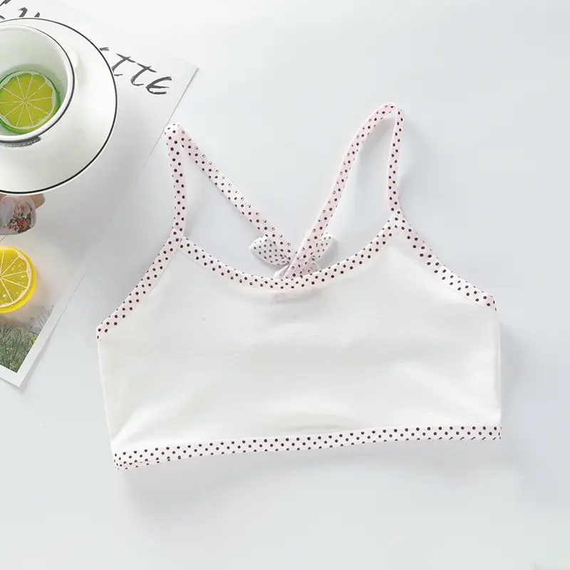 Áo lót bé gái, bra học sinh chất liệu cotton từ 30-50kg 5