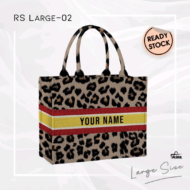 MNK BAG | LARGE SIZE | TOTEBAG NAMA | READY STOK | BISA CUSTOME NAMA | Manukashop_id Kanvas 1