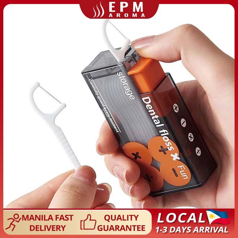 Floss Storage Container Push-Push Portable Floss Container with ...