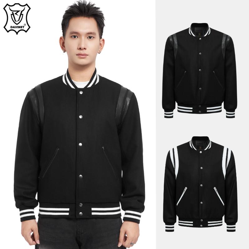  Áo Khoác Teddy Original Chính Hãng LEATHERMEN Am25-03 Da Xịn Kết Hợp Nỉ Dạ Gió Dày  Nhập Khẩu Mềm Nhẹ Bảo Hành 2 Năm - Jacket Menswear 