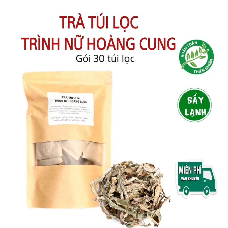 Trà túi lọc trinh nữ hoàng cung hỗ trợ thông vòi,ứ dịch ,ú xơ 0