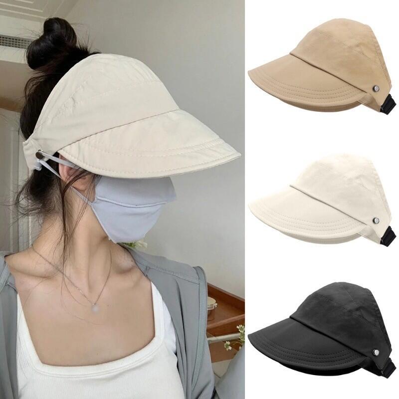 Product Introduction of Eave Protection for Women Anti-UV, Adjustable, Foldable Empty Top Hat Large Brim Sun Caps - Travel Visor Sunshade Beach Cap 48