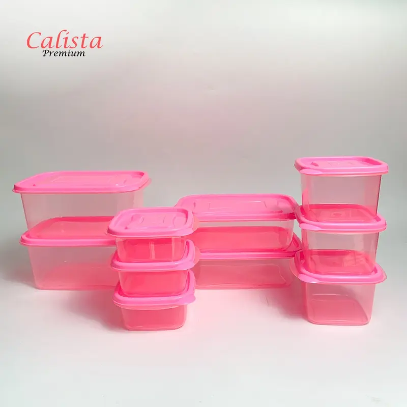 CALISTA OITA TOPLES SET FOOD CONTAINER SET ISI 10 PCS BOX ORGANIZER KULKAS SET PENYIMPANAN MAKANAN Plastic 5