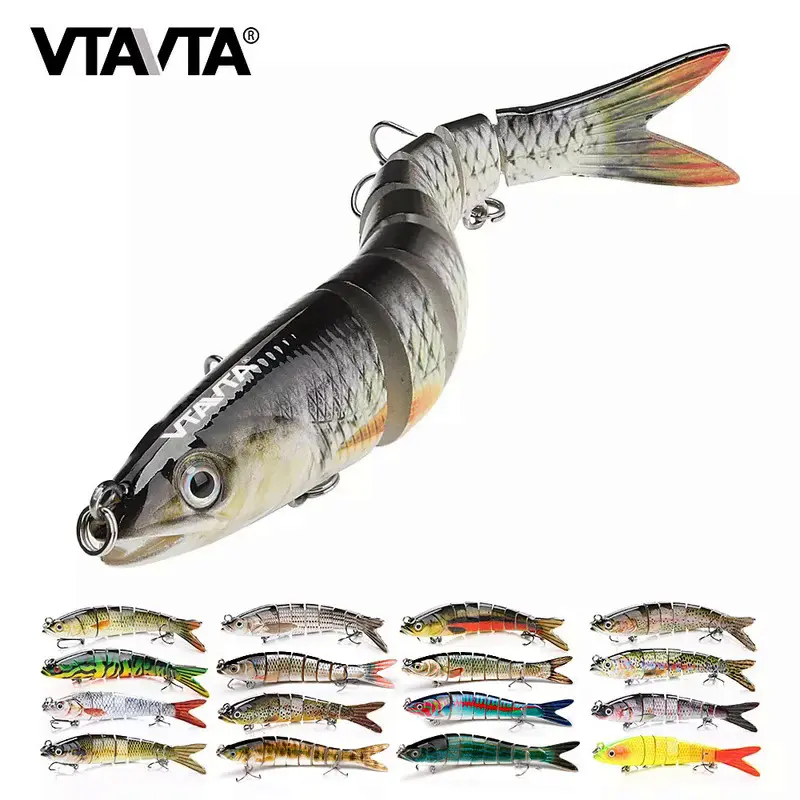 10/14cm Sinking Wobblers Fishing Lures Jointed Crankbait Swimbait 8 Segment Hard Artificial Bait For Fishing Tackle Lure