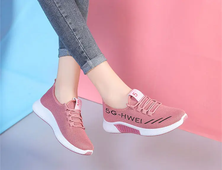Giày Thể Thao Nữ, Giày Vải Buộc Dây Nữ Kiểu Dáng Thời Trang, Đế Cao Su Đi Siêu Êm GN29 Sneaker Shoes 7