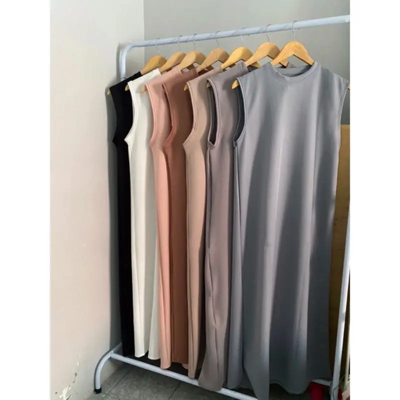 Inner Dress Polos Bahan Scuba Premium Polos Casual Tebal Wanita Basic