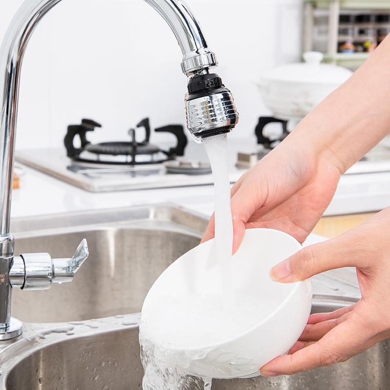 Đầu Vòi Tăng Áp Lực Nước Xoay 360 Độ Tiết Kiệm Nước | Đầu Vòi Tăng Áp Lọc Nước Chất Liệu ABS Và Thép Không Gỉ Bền Đẹp 9