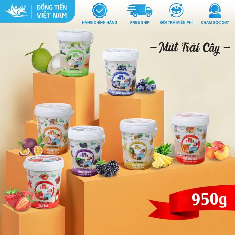 Mứt Trái Cây Có Xác Làm Nhân Bánh - Uni Fresh - Xô 950gr