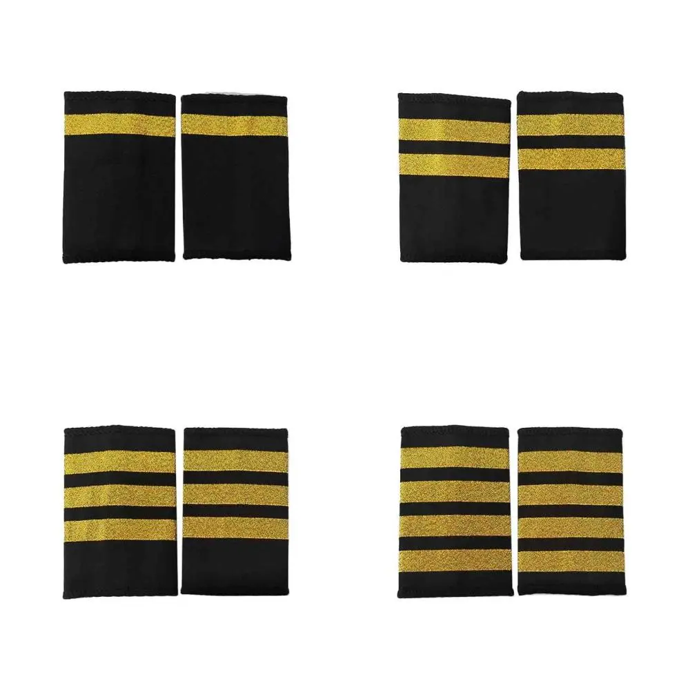 Airline Uniform Epaulettes Insignia Sliders Lightweight Brooches Officer