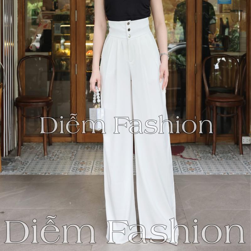  Q5 Quần ống xuông nữ - quần tây công sỡ nữ vải ruby cạp liền 3 cúc dễ phối đồ cho nữ 