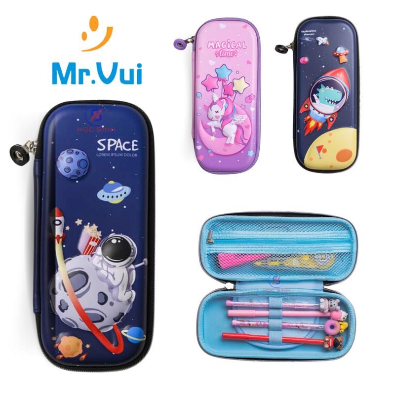 Bóp Đựng Viết Cao Cấp Mr Vui Dành Cho Học Sinh, Hộp Bút Cao Cấp, Hộp Bút Cute (Giao Mẫu Ngẫu Nhiên Cho Bé Trai Và Bé Gái)