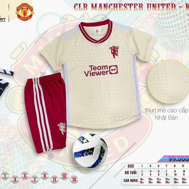 Áo bóng đá Manchester United trẻ em mùa giải 2023-2024