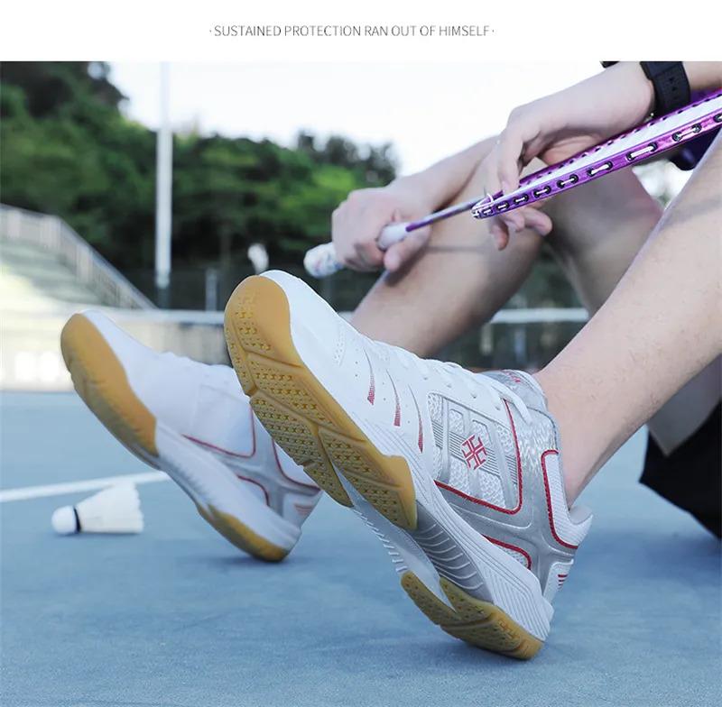 Product Introduction of Kasut Badminton untuk Lelaki, Profesional, Bernafas, Kasut Tenis, Kasut Lari, Sneakers Tendon Lembu, Anti Gelincir, Kasut Latihan, Sesuai untuk Sukan Pasangan 40