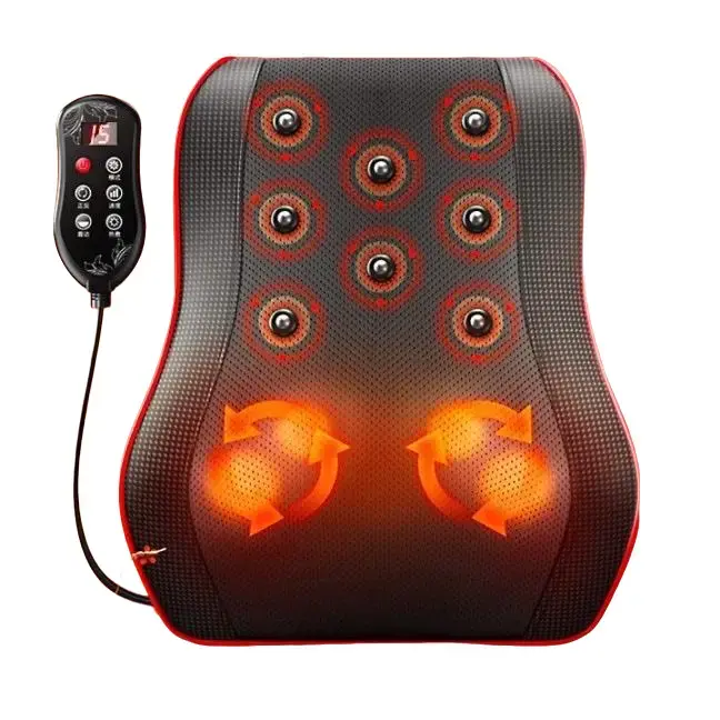 GỐI MASSAGE ĐA NĂNG. CÓ REMOTE  CẦM TAY. 20 BI XOAY HỒNG NGOẠI, RUNG, 8 NAM CHÂM TỪ TÍNH. Máy Massage