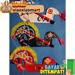 Satu Paket Kuda kecil Lumping Beserta Pecut jaranan murah untuk usia 2-6th