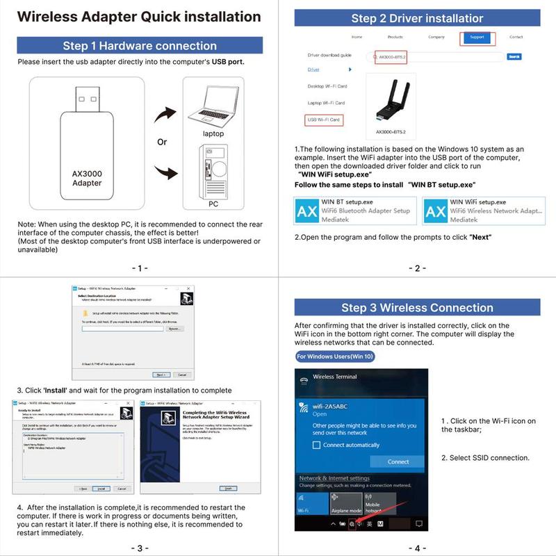 Product Introduction of FENVI USB WiFi Wireless Network Card, Wireless Network Card for Win10/11 System 7