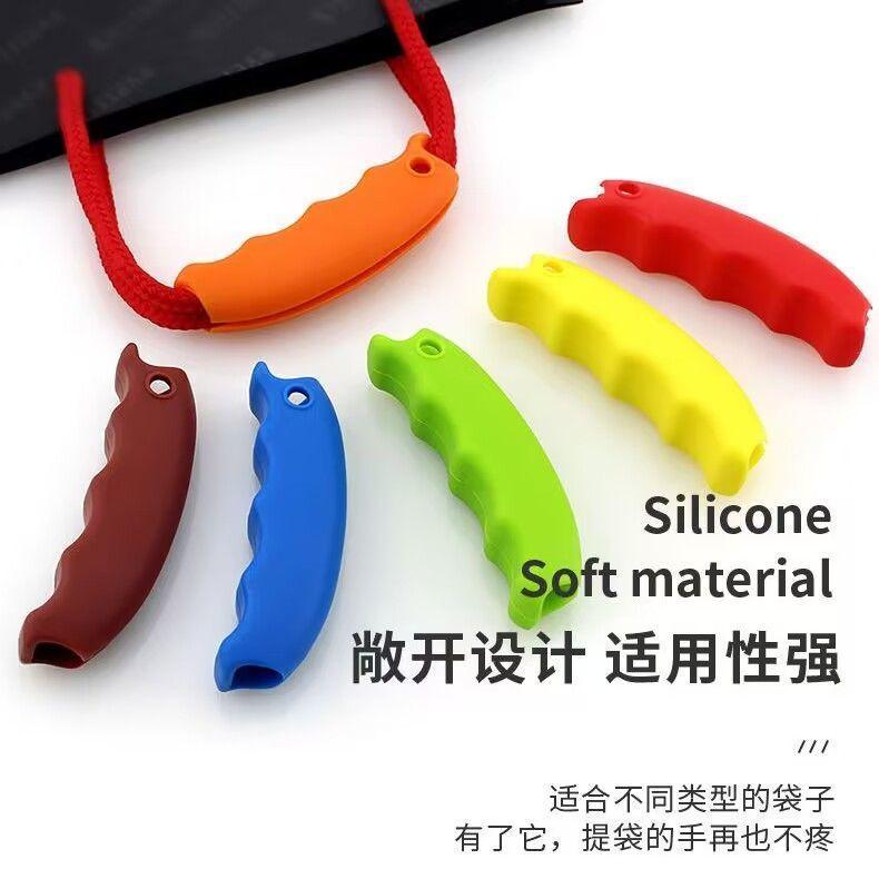 Tay cầm túi Hàng tạp hóa chống căng thẳng bằng silicon, Dụng cụ mang túi tiện lợi cầm tay, 30 ngày bán chạy, 2388 miếng, được làm bằng nhựa, Thích hợp để mang theo túi nhựa, Lý Tưởng để sử dụng hàng tạp hóa, Tay cầm túi 5