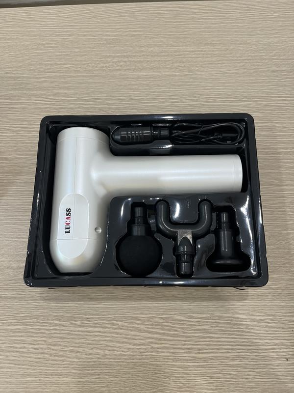 Máy massage cầm tay Lucass A65 có 4 đầu 6 tốc độ