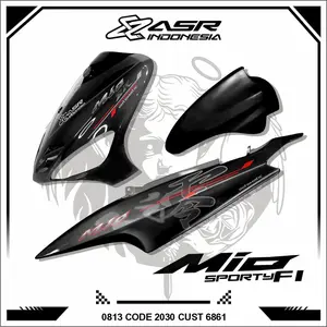 Striping Mio Sporty 5Tl Kenji transparan stiker mio kanji Motor Motorcycle