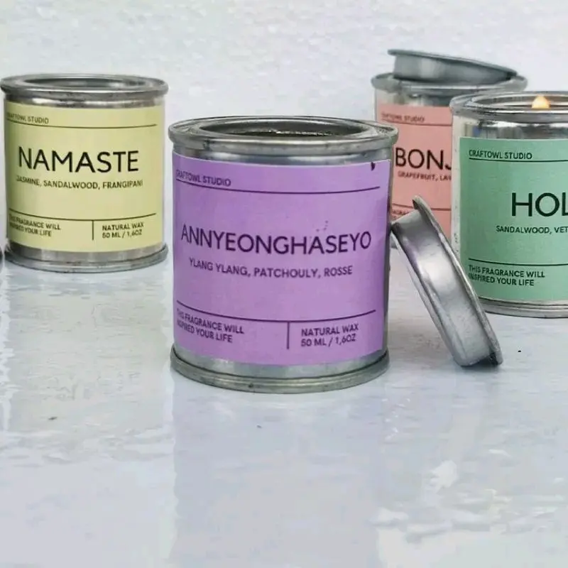 Scanted Candle Aromaterapi Lilin Aroma terapi Greeting candle - Aromatherapy Souvenir Wedding Grosir Gift Hampers 6