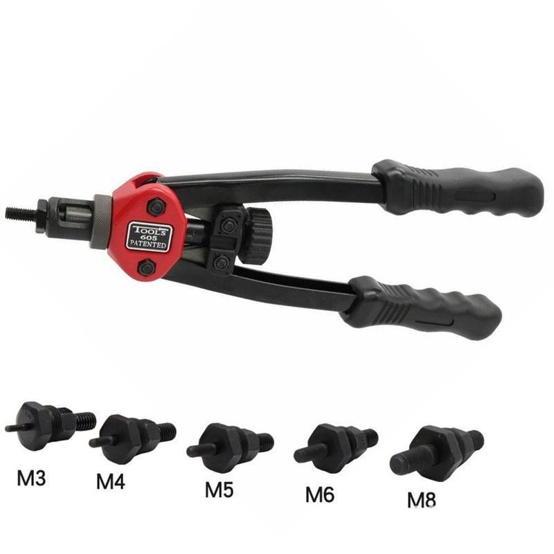 Product Introduction of BT-606 Manual Riveter Nut Tool For M3-M8 Hand Blind Riveter Gun Rivet Nut Pull Cap Auto Set Rivet Nut head 1