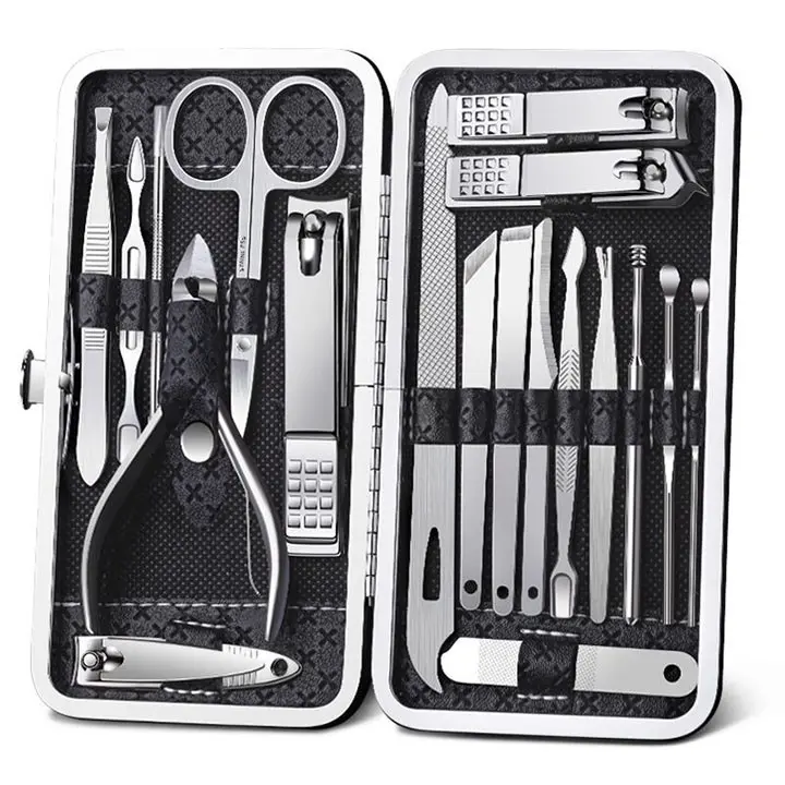 [HCM] Bộ Cắt Móng Tay 19 Món Bằng Thép Không Gỉ Cao Cấp - Bộ Bấm Móng Tay Cao Cấp 2