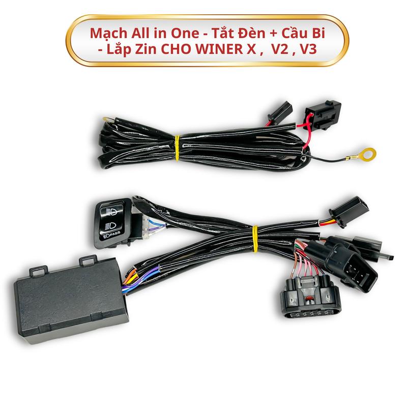 Mạch All in One Winner X ( V2, V3 ) - Passing Kèm Tắt Đèn 1 Nút Công Tắc Sử Dụng Theo Mạch, Không Độ Chế Phụ Kiện