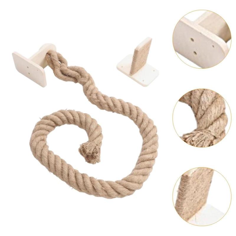 Product Introduction of Cat Scratching Post Rope Wall Mounted for Small Living Areas 63inch Rope 1